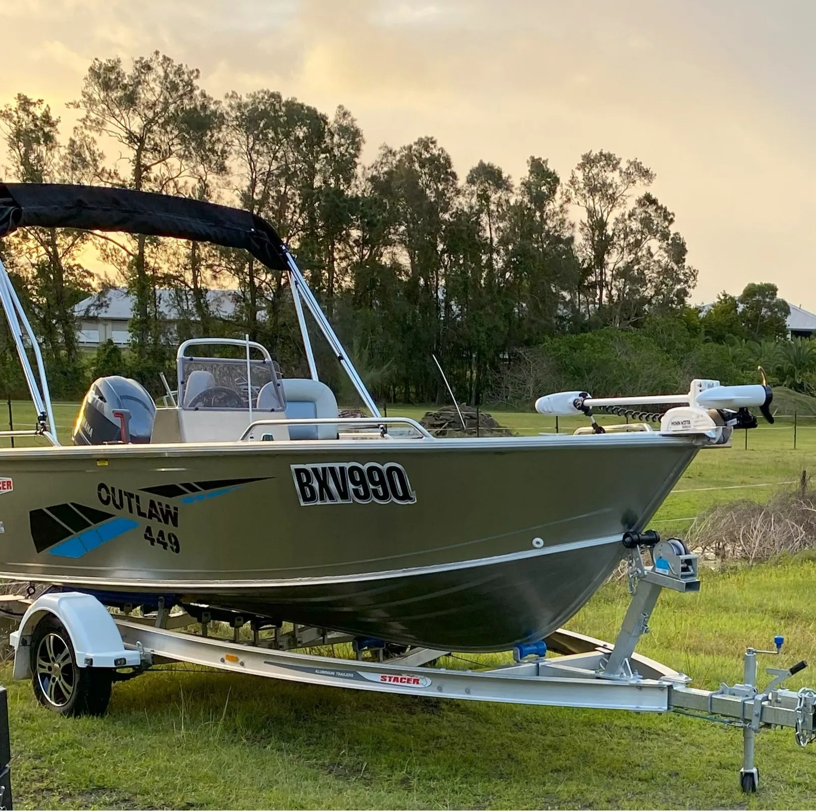 Boat and trailer setup